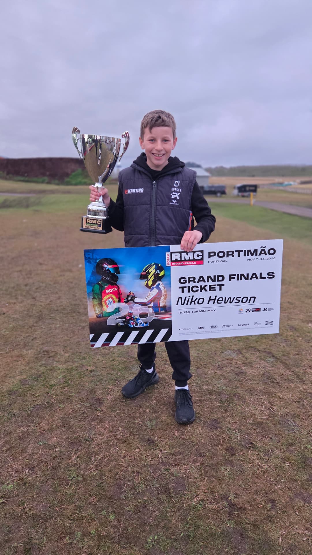 Niko Hewson on track during the 2025 season